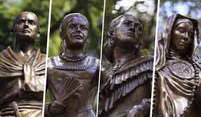 En esta etapa del Paseo de las Heroínas se develaron cuatro estatuas de las 14 que formarán la ruta