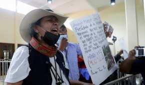 Damnificados por el huracán Grace en Puebla, dieron portazo a AMLO para exigir apoyos