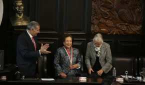 El presidente Andrés Manuel López Obrador no estuvo este jueves entre los invitados de la ceremonia de entrega de la medalla.