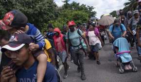 El contingente migrante tiene planeado llegar a la Ciudad de México, para pedir ayuda en su tránsito a EU