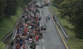 La caravana, de unas 4,000 personas, está conformada mayoritariamente por centroamericanos