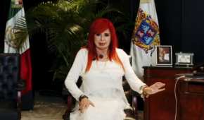 La gobernadora de Campeche mostró su disgusto con el uso de cubrebocas