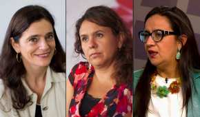 Las tres mujeres representaban a las víctimas de varias masacres contra migrantes en México