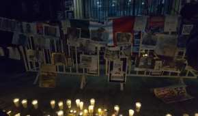 Decenas de periodistas protestaron en contra de los asesinatos a compañeros del gremio