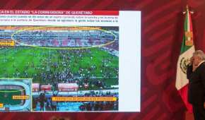 AMLO se refirió a la violencia en un partido de futbol en Querétaro