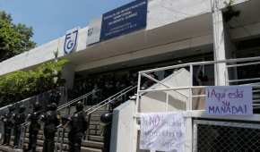 Protesta por detención de mujeres que tomaron edificio de la CNDH