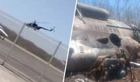 Helicóptero de la Semar se desplomó en Mazatlán, Sinaloa