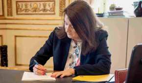 La ministra de Exteriores, Ann Linde, firmó la solicitud formal de ingreso
