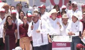 Aprovechó para pedir a los habitantes de Coahuila, apoyar a Morena en la próximas elecciones