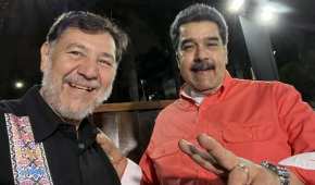 Maduro calificó de “grata” la visita de Fernández Noroña