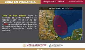 Se estiman lluvias para la región de Veracruz a Campeche