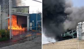 Una fábrica se incendió debido a que explotó un tanque de gas
