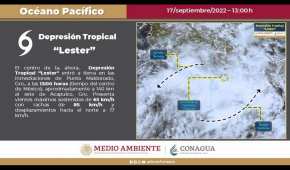 A las 13:00 horas, la Tormenta Tropical llegó a las costas de Guerrero