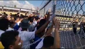 Los venezolanos protestaron en la frontera de Matamoros