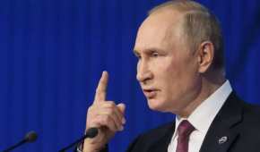 El presidente de Rusia, Vladimir Putin, se lanzó contra la Comunidad Internacional.