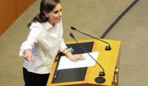 Lilly Téllez, senadora del PAN dijo que el Presidente es un "violador serial" de la Constitución.