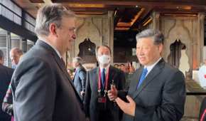 El canciller mexicano, Marcelo Ebrard se entrevistó con el líder chino Xi Jinping.