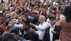 El presidente López Obrador dijo estar agradecido y feliz por el apoyo que recibió en la marcha