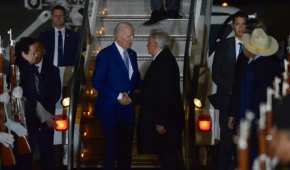 Joe Biden llegó este domingo al AIFA para reunirse con el presidente López Obrador