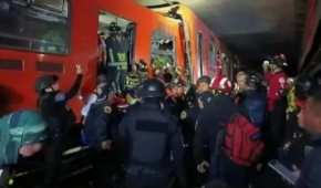 Este fin de semana dos vagones de la línea 3 del Metro se impactaron