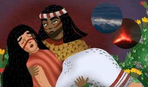 Según la narración, Iztaccíhuatl y Popocatépetl eran dos jóvenes pertenecientes al pueblo tlaxcalteca