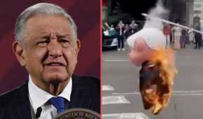 El Presidente destacó que "no le hace" que quemen una figura suya