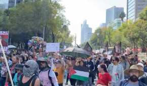 Manifestantes condenaron los ataques armados en Medio Oriente