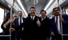 El mandatario capitalino asistió a la inauguración del nuevo Tren Ligero en Xochimilco