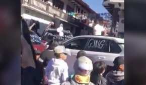 En las calles circularon camionetas rotuladas con las siglas CJNG