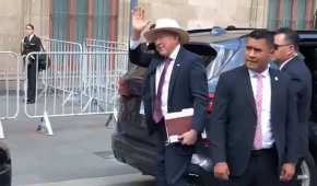 El embajador de EU en México llegó a Palacio Nacional