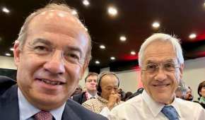 El expresidente compartió una foto con Piñera