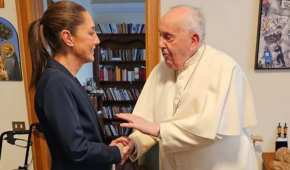 Sheinbaum estuvo en el despacho privado del Papa