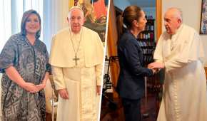 Las candidatas a la Presidencia llegaron al Vaticano