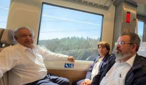El presidente López Obrador calificó al tren como "una gran obra"