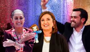 Claudia, Xóchitl y Jorge inician campaña rumbo a la Presidencia de México