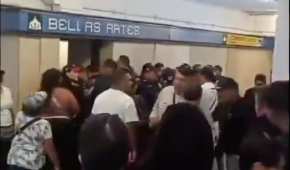 Los presuntos responsables intentaron huir en la estación Bellas Artes
