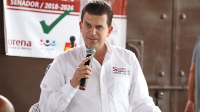 El morenista es candidato a la gubernatura del estado