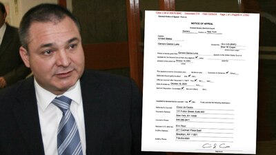 El abogado del exfuncionario presentó un aviso de apelación a la sentencia impuesta
