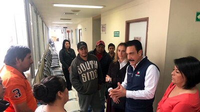 La esposa del presidente acudió a solidarizarse y escuchar las peticiones de las vìctimas