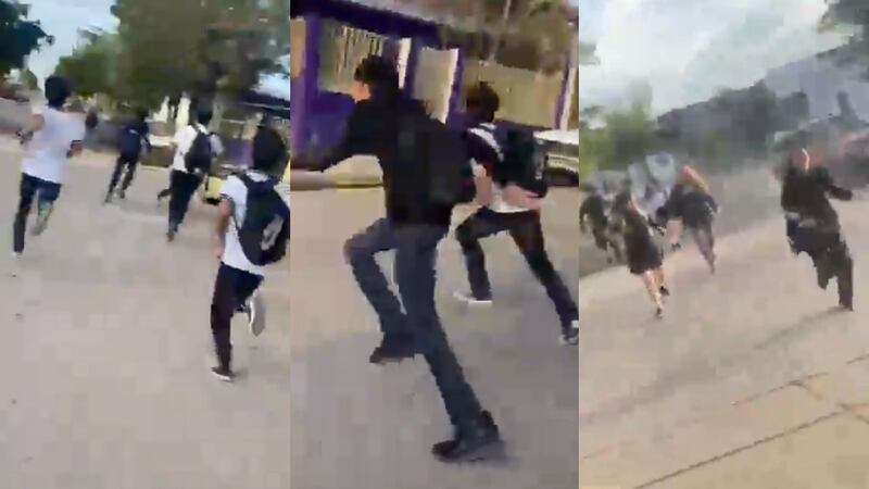VIDEO: Alumnos corren en busca de refugio al escuchar balacera en Culiacán