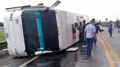 Entre los lesionados hay menores de edad