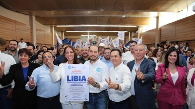 Su primer mensaje fue de agradecimiento, particularmente para las mujeres.