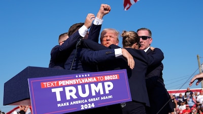 Trump viajó a Nueva Jersey tras acudir a un hospital local en Pensilvania