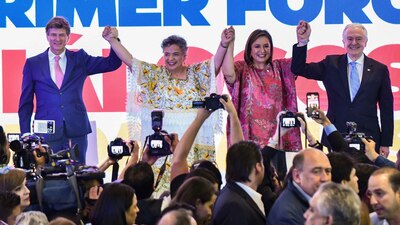 Xóchitl Gálvez, Santiago Creel, Beatriz Paredes y Enrique de la Madrid se reunieron este jueves