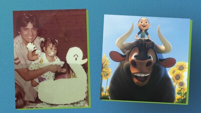 Salgado recurrió al toro Ferdinand para apoyar a su hija