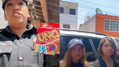 Además acusó que las jóvenes tenían en su posesión una botella de aparente bebida alcohólica