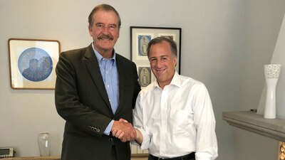 El candidato y el expresidente se reunieron en la Ciudad de México