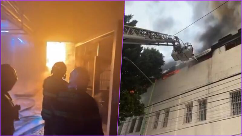VIDEO: CDMX amanece bajo el fuego con 2 incendios en el Centro Histórico