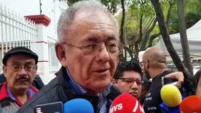 Al salir de una reunión con el próximo presidente Andrés Manuel López Obrador