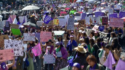 La marcha del 8M de este año rompió el récord del 2022